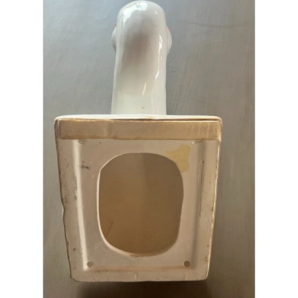 Porcelain Neutral White Ceramic Goose Wall Hook Farmhouse‎ Towel Kitchen Decor